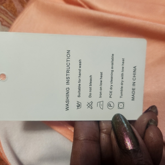 LaMode Purple, Orange, & Green Ombre Women's Top - Picture 3 of 5